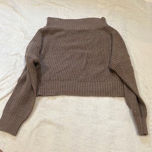 Super cozy off the shoulder sweater